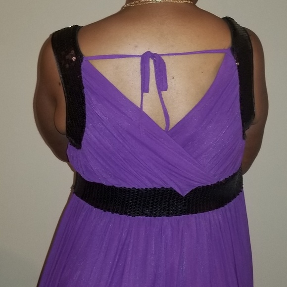 NWT Lane Bryant Purple and Black Sequin Dress - Picture 5 of 6